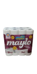 MAYLO ტუალეტის ქაღალდი (32 *3) 3 ფენა