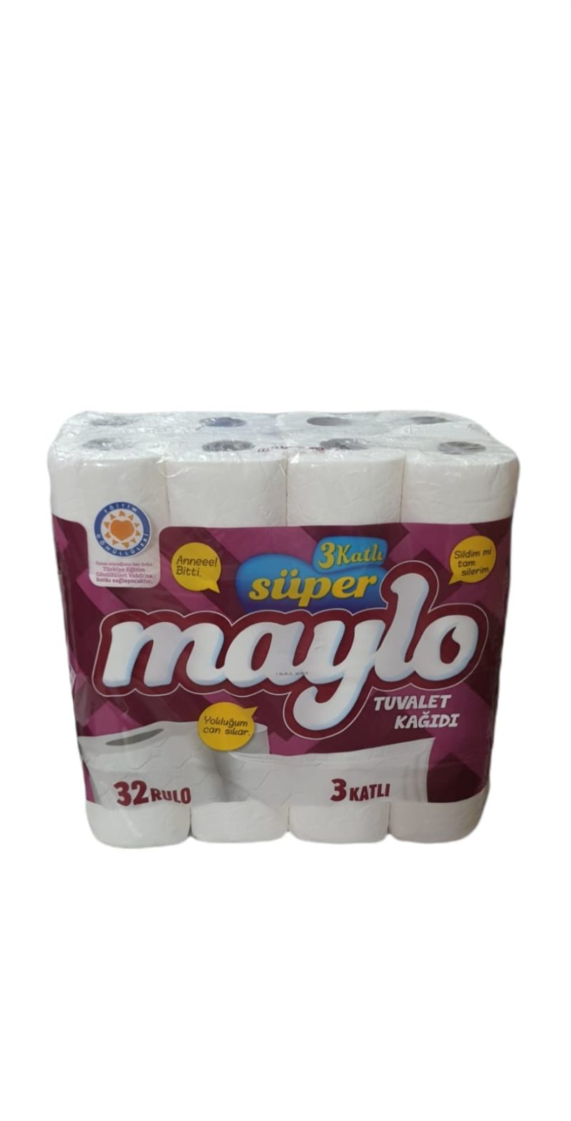 MAYLO ტუალეტის ქაღალდი (32 *3) 3 ფენა