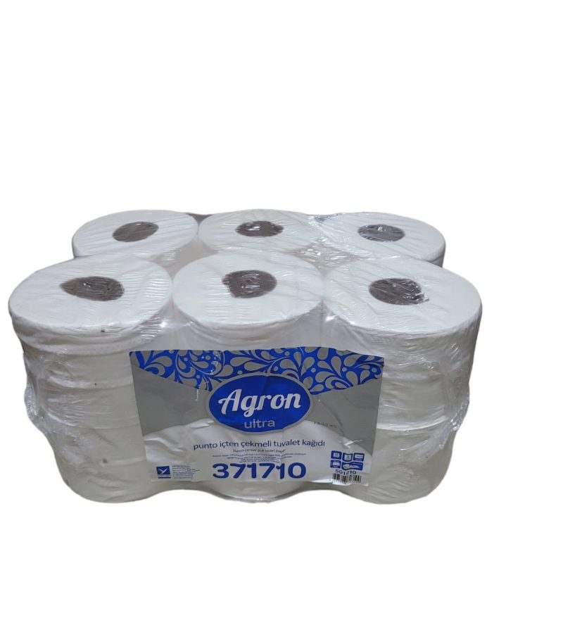 AGRON შიგნიდან გამოსაწევი ტუალეტის ქაღალდი 6 KG 120 მ *12