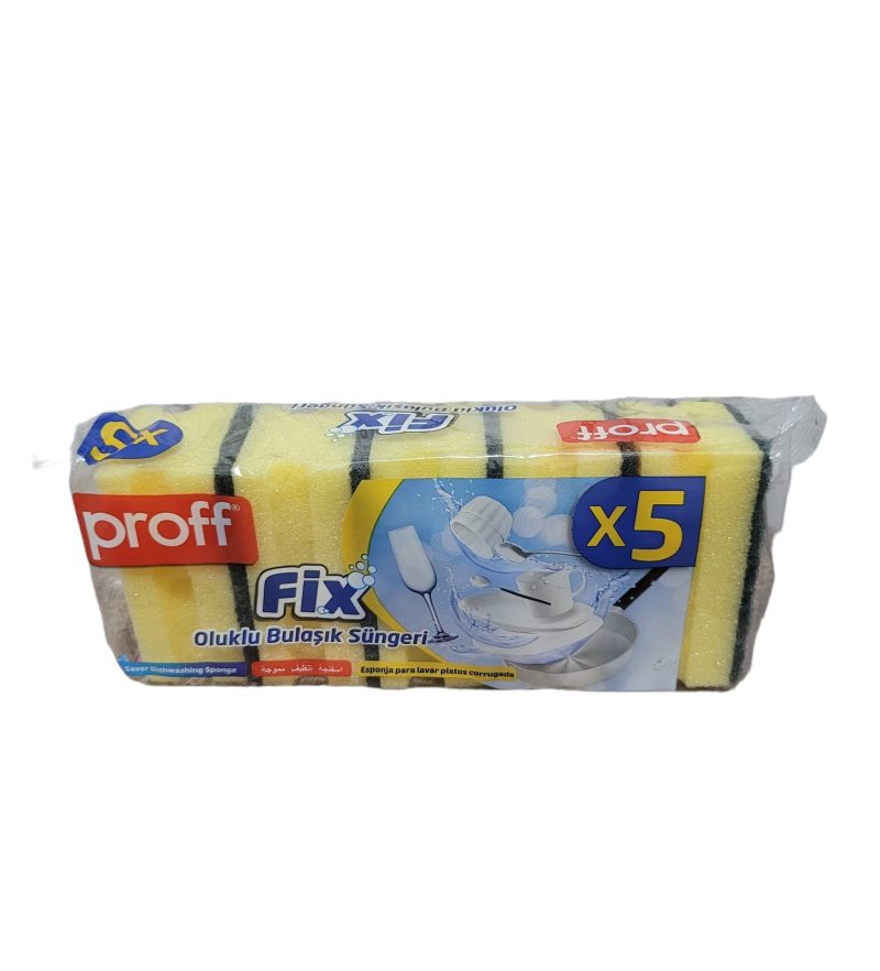 Proff Fix ჭურჭლის ღრუბელი 5 ცალი